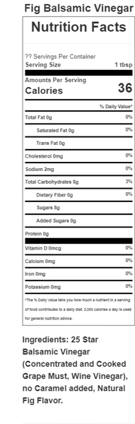 SOLD OUT! Fig Balsamic Vinegar