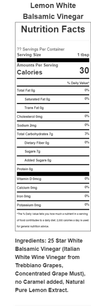 Lemon Balsamic Vinegar