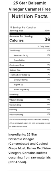 Sold Out! Traditional Dark 25 Star Modena Balsamic Vinegar