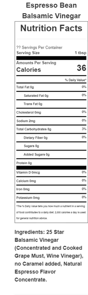 Espresso  Balsamic Vinegar