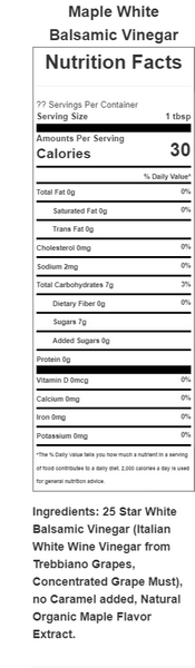 Maple Balsamic Vinegar