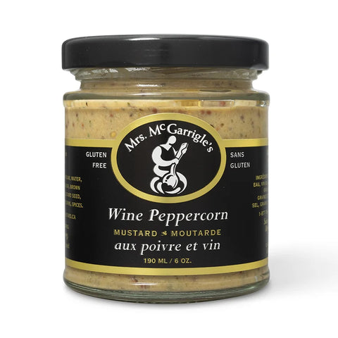 NEW! Wine Peppercorn Mustard- Mrs. McGarrigle