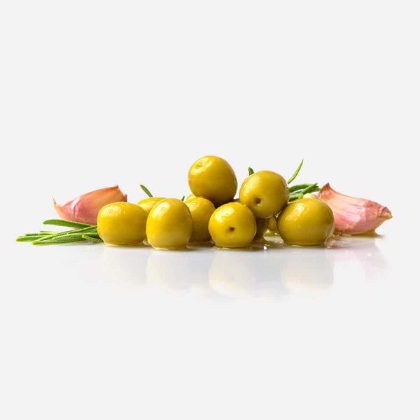 *NEW * Olives - Whole Manzanilla Olives with Garlic and Rosemary