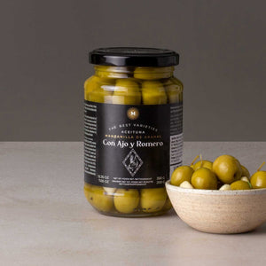 *NEW * Olives - Whole Manzanilla Olives with Garlic and Rosemary