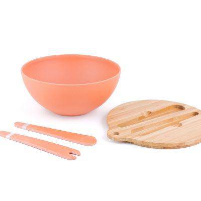 *Re- Stocked! Bamboo Salad Bowl & Prep Lid w/ Utensils