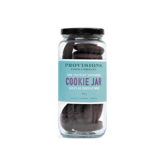 Dark Chocolate Shortbread Cookie Jar